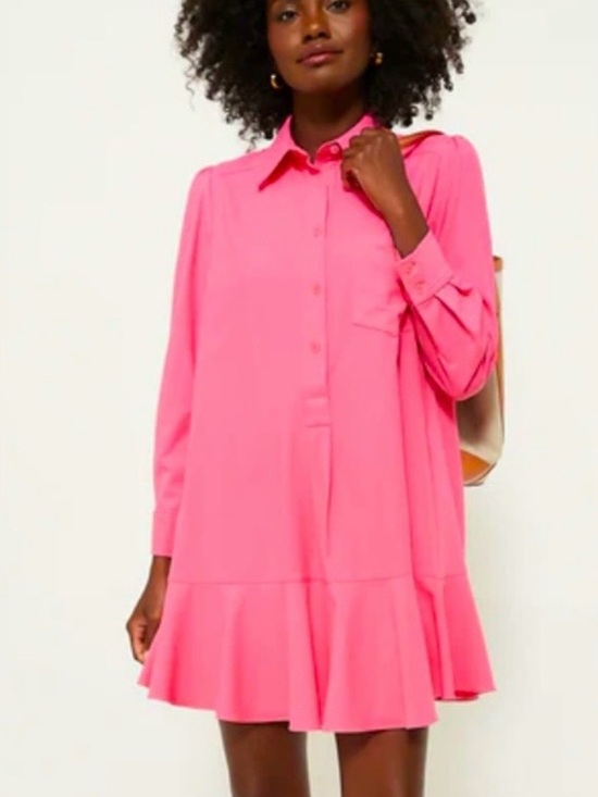 Tuckernuck Dresses & Skirts - NWT Tuckernuck Hot Pink Ruffle-Hem Callahan Dress
